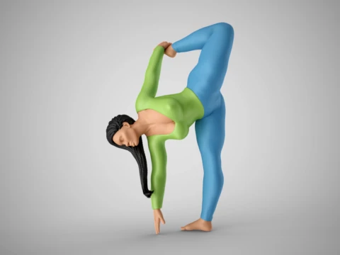 Strong and Balanced Woman 2 Modèles 3D en vedette
