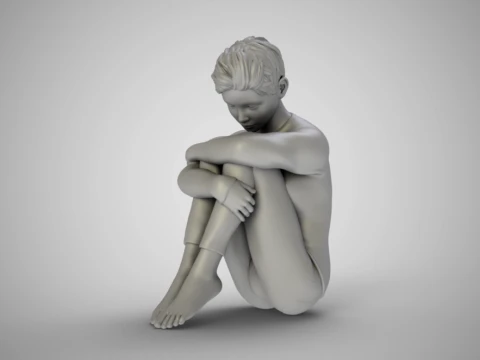 Story Of An Introvert Girl 3D Druckmodell