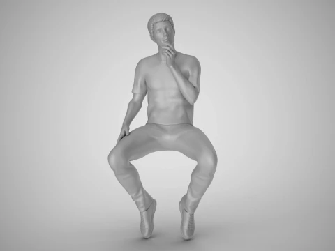 Sociable Man 3D Print Model