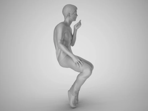 Sociable Man 3D Print Model