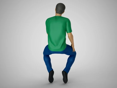Sociable Man 3D Print Model