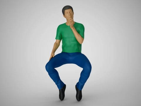 Sociable Man 3D Print Model