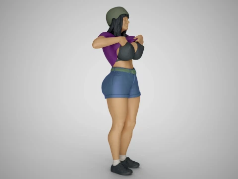Lift your T-shirt Against the Wind Modello di stampa 3D