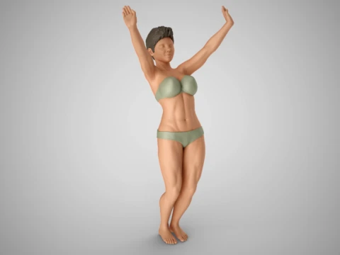 Woman Awakening 3Dプリントモデル