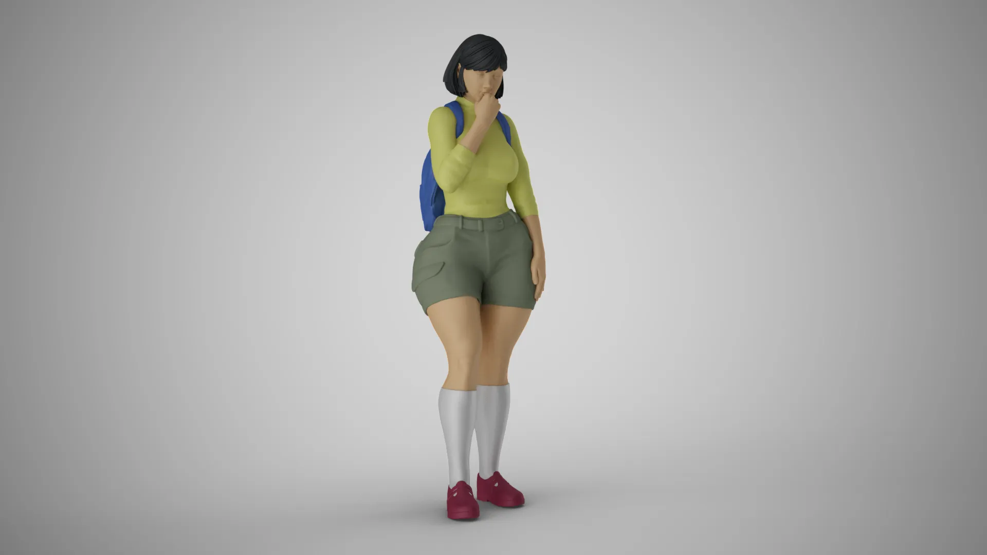 Thinker and Traveler 3D Print Model .c4d .max .obj .3ds .fbx .stl .blend 