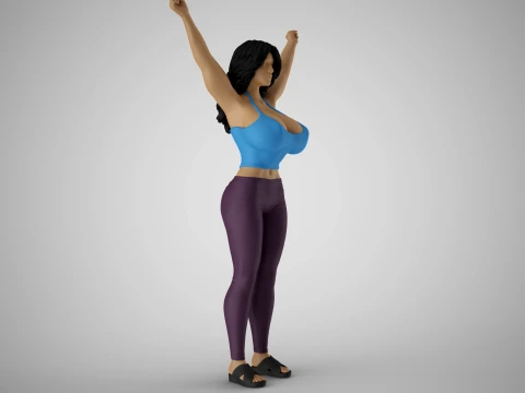 Excited Fan 3D Print Model