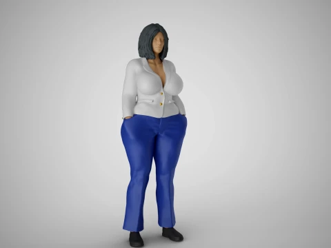 Bespoke Suit Woman 3D Принт Модель