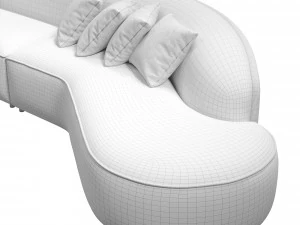 Teddy sofa KAZA 3D Model