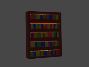 Bookshelf 3D मॉडल