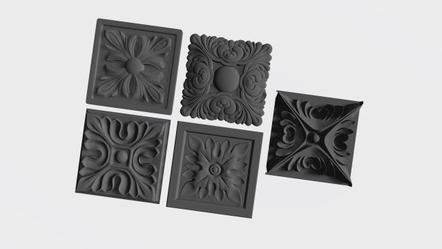 Molding socket 5-1 3D-Modell .c4d .max .obj .3ds .fbx .stl .blend 