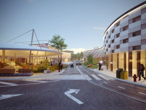The modern plaza shopping mall 3D scene 3Dモデル