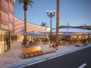 The modern plaza shopping mall 3D scene Model 3D