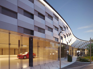 The modern plaza shopping mall 3D scene Model 3D