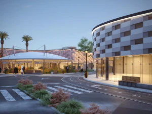 The modern plaza shopping mall 3D scene 3D Model