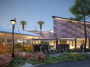 The modern plaza shopping mall 3D scene 3D Model