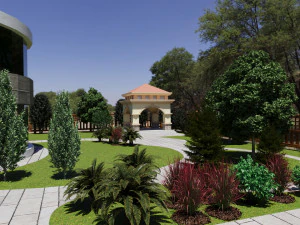 Wsp&oacute;łczesna nowoczesna scena domowa Model 3D