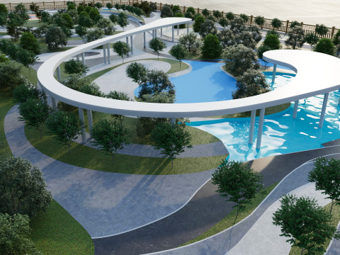 3D City Sport Park 3Dモデル