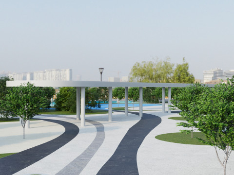3D City Sport Park 3D Model