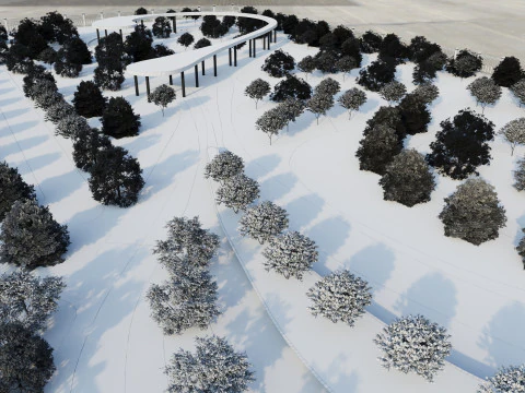 Parque Esportivo da Cidade Modelo 3D Modelo 3D