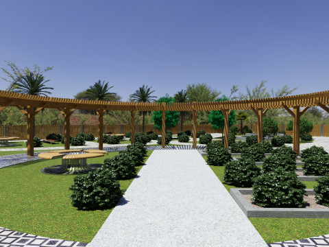 High-Detail 3D Landscape Model for Architectural Visualization Model 3D