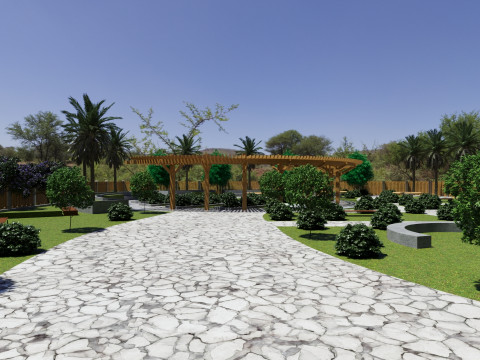 High-Detail 3D Landscape Model for Architectural Visualization Model 3D