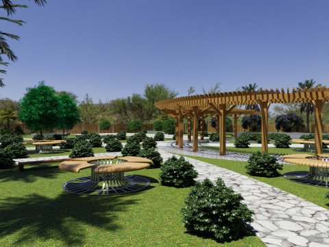 High-Detail 3D Landscape Model for Architectural Visualization Model 3D