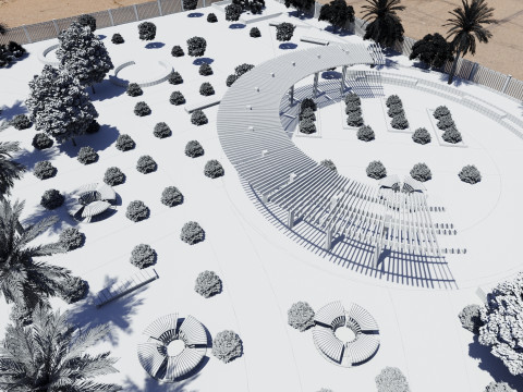 High-Detail 3D Landscape Model for Architectural Visualization Model 3D