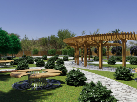High-Detail 3D Landscape Model for Architectural Visualization Model 3D