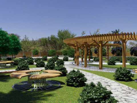 High-Detail 3D Landscape Model for Architectural Visualization 3D Model