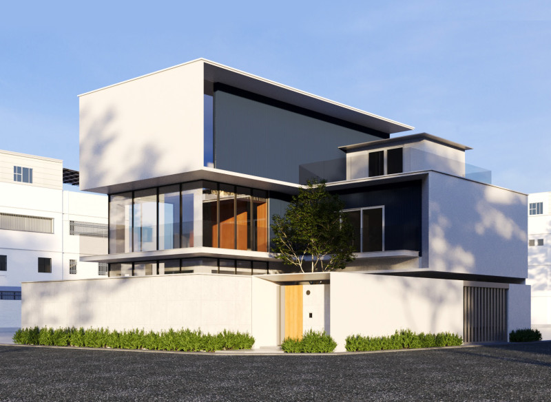 Minimalist Home Model 3D .c4d .max .obj .3ds .fbx .stl .blend 