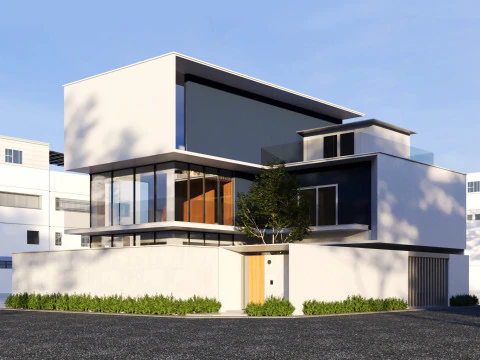 Hogar minimalista Modelo 3D