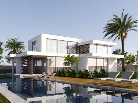 Modern House Exterior Modello 3D