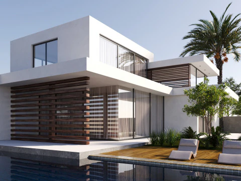 Modern House Exterior 3D Model
