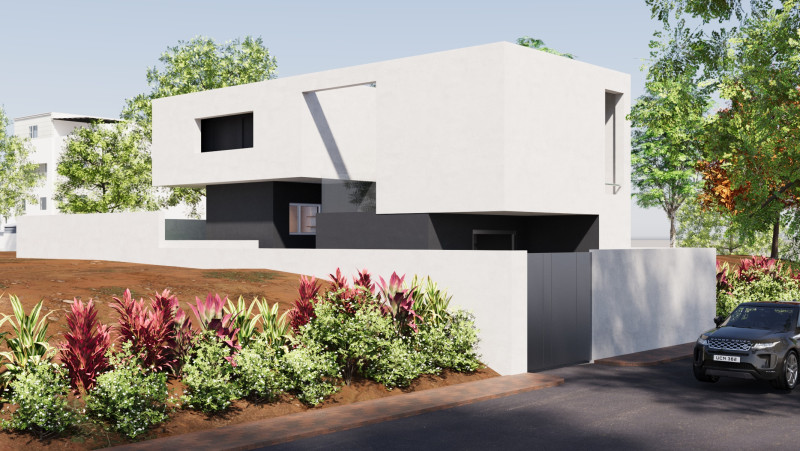 Contemporary Home Exterior and Interior 3D Model .c4d .max .obj .3ds .fbx .stl .blend 