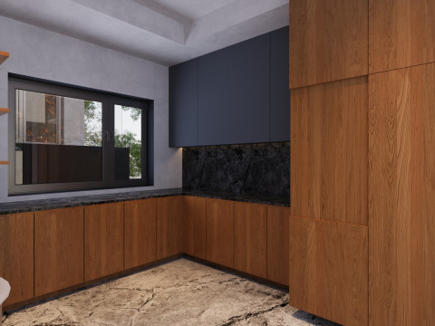 Contemporary Home Exterior and Interior 3D Model