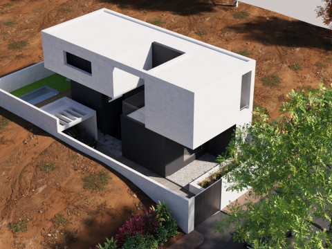 Contemporary Home Exterior and Interior 3D Model