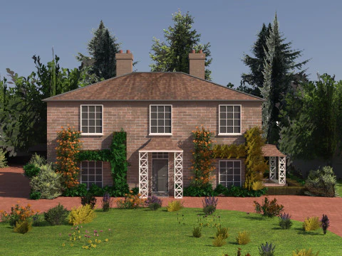 Classic English cottage 3D Model