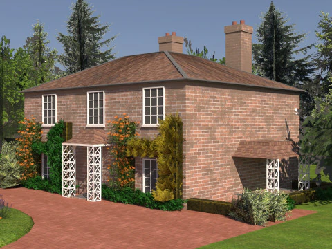 Classic English cottage 3D Model