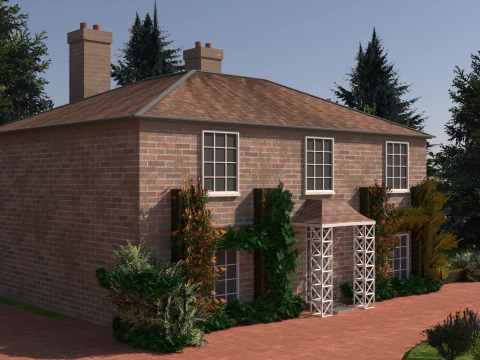Classic English cottage 3D Model