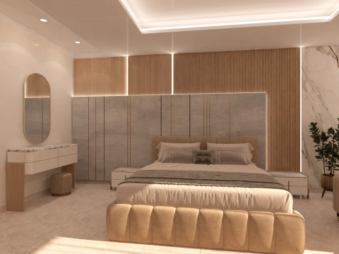 Highly detailed bedroom with dressing scene 3Dモデル