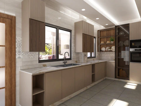 Modern Kitchen Scene 3D Model