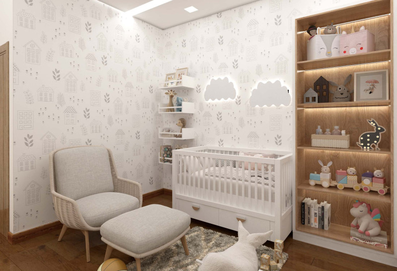 Kids Bedroom 3D Модель .c4d .max .obj .3ds .fbx .stl .blend