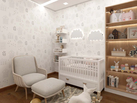 Kamar Tidur Anak Model 3D