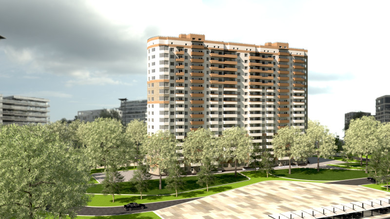 Site de torre residencial premium pronto para Archviz Modelo 3D .c4d .max .obj .3ds .fbx .stl .blend 