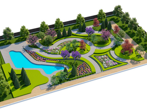 Giardino botanico di turbinio Modello 3D