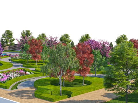 Ботанічний вировий сад 3D Модель