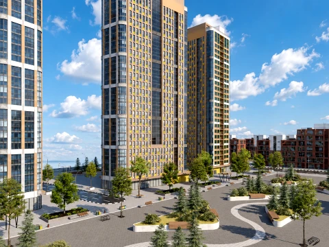 Complete Urban Landscape and Housing Scene 3D Model