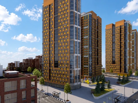 Complete Urban Landscape and Housing Scene 3D Model