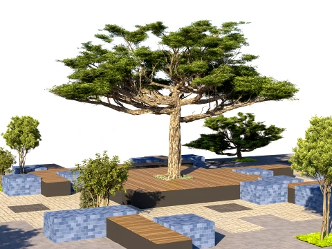 &Ccedil;ağdaş Afrika Uzay Oturma Alanı 3D Model