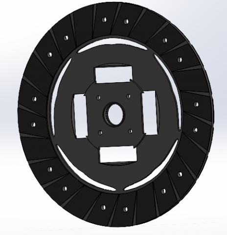 Friction Disk 3D Model .c4d .max .obj .3ds .fbx .stl .blend 